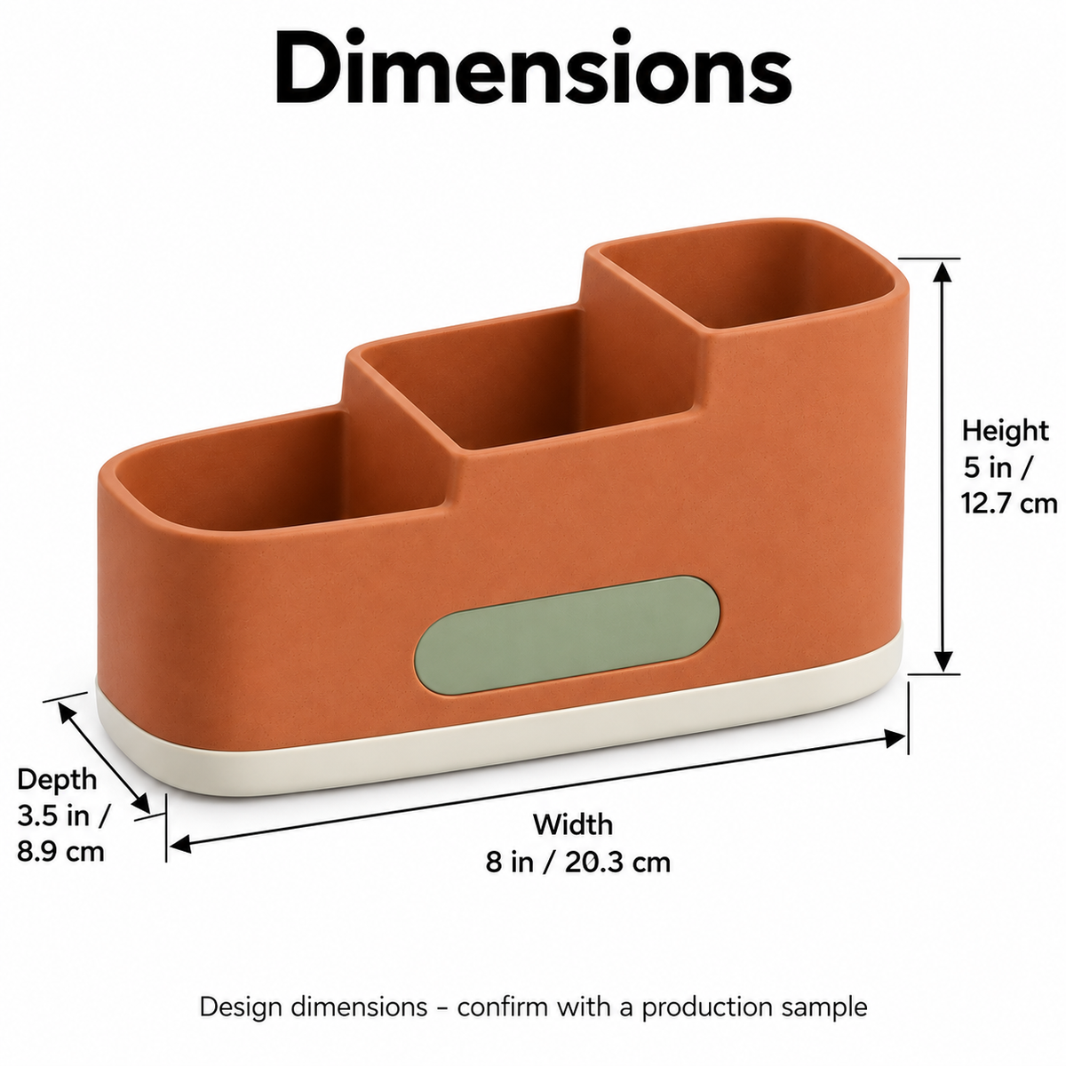 Havenstep Three-Compartment Remote Caddy