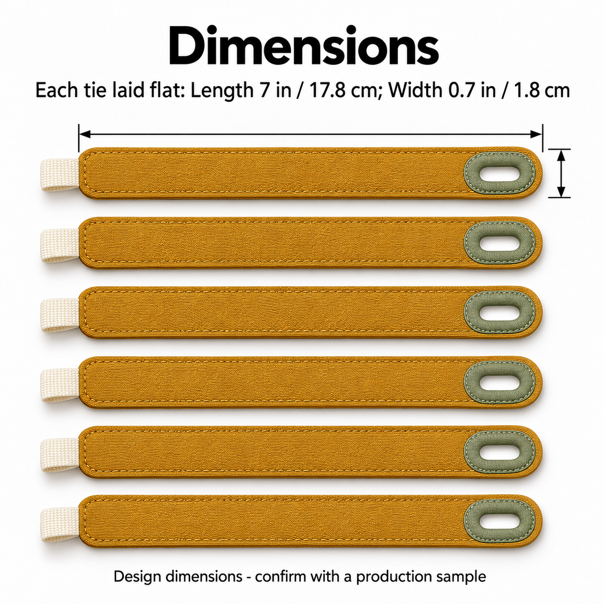 Petalbind Six-Piece Cable Tie Set