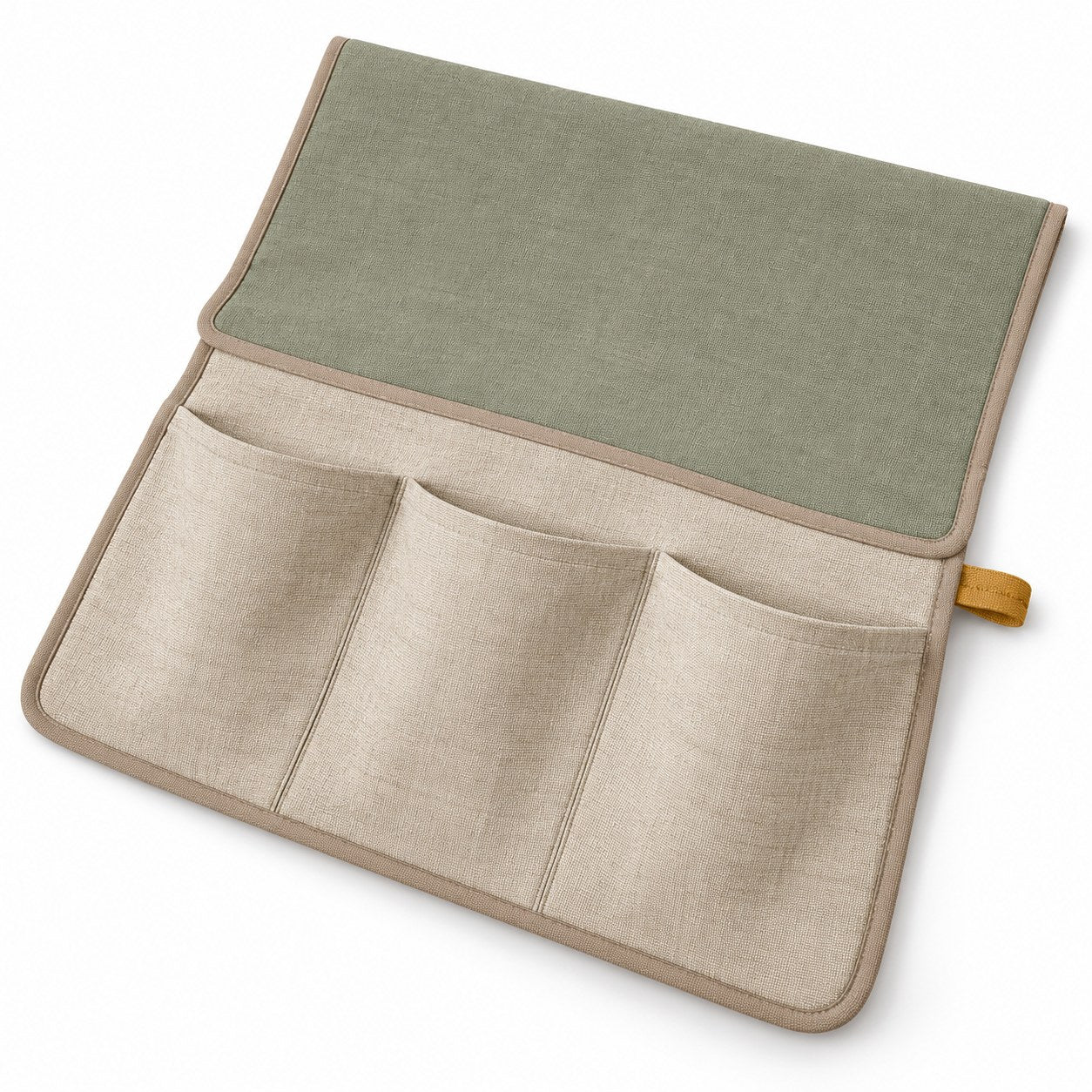 Oatmeal fabric organizer texture